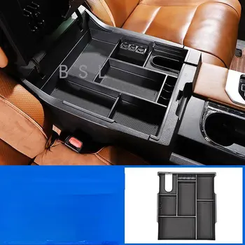 Для Toyota Tundra 2014-2020 ABS Черный Автомобильный Центральный Подлокотник Коробка Для Внутреннего Хранения Bbox Лоток Для Мобильного Телефона Автомобильные Аксессуары f