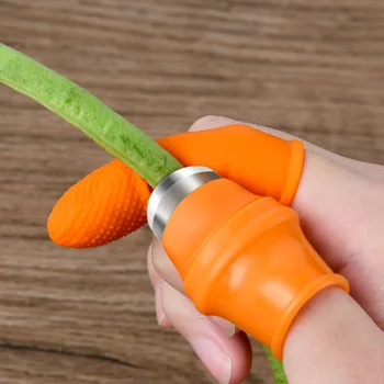 Протектор для пальцев Силиконовый Протектор для большого пальца Нож для уборки овощей Лезвие для прищипывания растений Кухонные гаджеты Нож для большого пальца