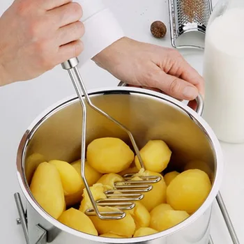 Многофункциональная форма для измельчения картофеля из нержавеющей стали, Измельчитель овощей и фруктов, Кухонный инструмент