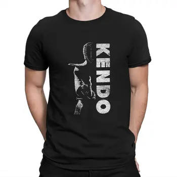 Футболка с боевым искусством для мальчиков Kendo, мужские футболки в стиле панк из полиэстера, летняя одежда, футболка с круглым вырезом в стиле харадзюку