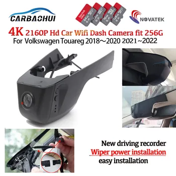 HD 4K 2160P Простая Установка Автомобильный Видеорегистратор Видеорегистратор Dash Cam Камера для Volkswagen Touareg 2018 2019 2020 ~ 2023 ночного видения
