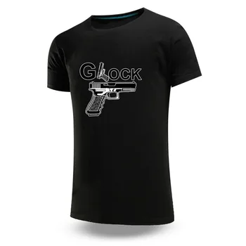 Glock Perfection Shooting Новая летняя футболка с коротким рукавом, изготовленная на заказ, мягкая и удобная, мужской хлопок в простом атмосферном стиле