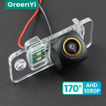 GreenYi 1080P HD 170 ° Автомобильная Камера Заднего Вида Для Audi Q7 S8 A6L A4 A3 S5 A8L 2009-2015 Задний Ход 4-контактный Автомобильный Парковочный AHD