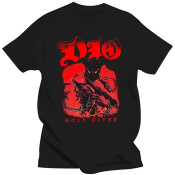 Dio - Holy Diver - американская хэви-метал группа, черная футболка - Размеры: От S до 7xl, футболка с принтом, мужская летняя