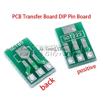 20шт SOT89 SOT223 Для переноса печатной платы DIP на печатную плату DIP Pin Board Наборы ключей адаптера шага