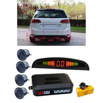 Датчик парковки со светодиодным дисплеем, Автомобильная система, Светодиодный дисплей + Звуковой сигнал + для автомобиля