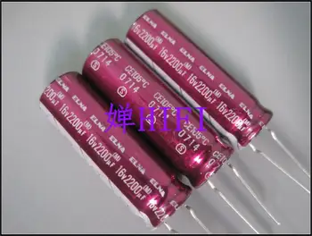 2020 горячая распродажа 20ШТ/50ШТ ELNA оригинальный фиолетовый фуксия медная ножка аудио электролитический конденсатор 16v2200uf 10x30 мм бесплатная доставка