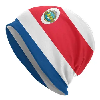 Капор с флагом Коста-Рики, Уличная Вязаная Шапка Homme Для женщин, мужчин, Теплые Зимние Защитные шапочки, Кепки