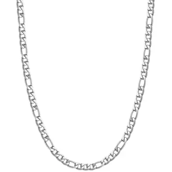 Женское мужское ожерелье-цепочка Vonmoos Figaro, ожерелье из нержавеющей стали, Роскошное Модное Эстетичное Элегантное заявление, простые ювелирные изделия