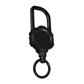 Телескопическая магнитная цепочка для ключей с высокой отдачей, многоцелевая защитная пряжка для рюкзака, кольцо для ключей от потери, походное снаряжение