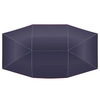 Универсальный автомобильный Козырек От солнца, Чехол для зонта, ткань для палатки, защищающая от ультрафиолета, Водонепроницаемая, 4,2 х 2,1 м, синяя