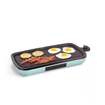 Электрическая сковородка с антипригарным покрытием на каждый день для блинов, гамбургеров, кесадильи, яиц и прочего на завтрак, обед
