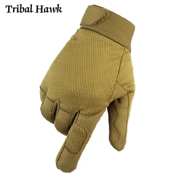 Многокамерные тактические перчатки Армейские страйкбольные походные перчатки для скалолазания, велосипедные перчатки для стрельбы в пейнтбол, уличные камуфляжные перчатки на весь палец