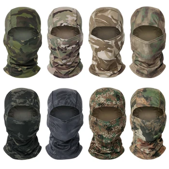 Тактическая камуфляжная балаклава, маска на все лицо, военная шляпа Wargame CP, Охотничий велосипед, армейская Многокамерная бандана, гетры