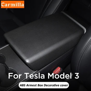 Carmilla ABS Крышка Коробки Центрального Управления Автомобилем для Tesla Model3 ModelY Model 3 Model Y 2017 2018 2019 2020 2021 Аксессуары