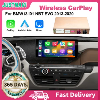 JUSTNAVI Беспроводной CarPlay для BMW i3 I01 Система NBT EVO 2013-2020 Android Функция автоматической зеркальной связи AirPlay Car Carpay IOS