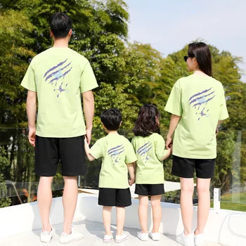 Одежда для отца, дочери и сына, детская одежда, рубашки для папы, футболки с принтом 