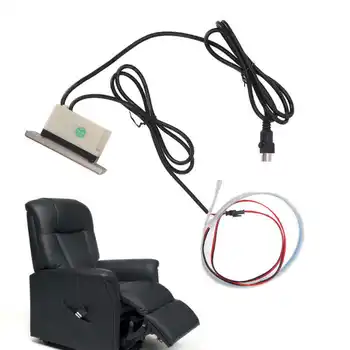 Контроллер электрического дивана 5A, 3 кнопки, 5-контактный USB-порт для зарядки с прямой головкой, переключатель подъема стульев со светодиодной лентой