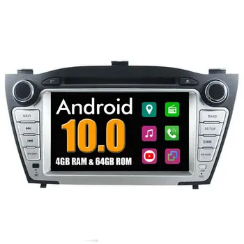 Автомобильный Мультимедийный плеер RoverOne Для Hyundai IX35 Tucson 2009 - 2013 Android 10 Восьмиядерный Стерео DVD GPS Навигация CarPlay
