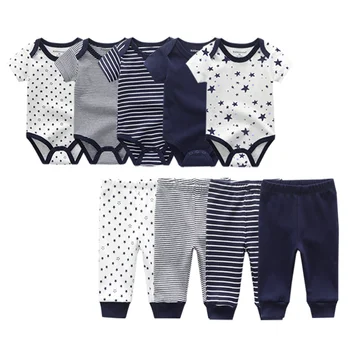 Летние детские боди, хлопковые комбинезоны с короткими рукавами для новорожденных, штаны для мальчиков и девочек, комплект детской одежды ropa bebe clothing