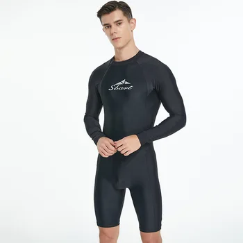 Мужской быстросохнущий нейлоновый гидрокостюм с защитой от ультрафиолета для серфинга с длинным рукавом, цельный пляжный водолазный костюм Spearfish, купальники для водных видов спорта из лайкры
