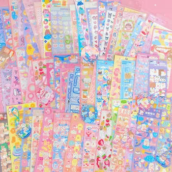 Корейский Милый Набор наклеек для записей от руки Дневник Блокнот Канцелярские Принадлежности Альбом для скрапбукинга журнал Kawaii Cartoon Kids Diy Decor Sticker