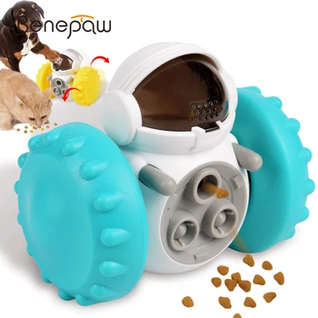 Игрушки для собак в форме робота Benepaw, Интерактивный диспенсер для корма для домашних животных, головоломка, Медленная кормушка для кошек для щенков средних собак