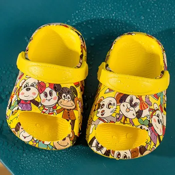 Милые животные, детские тапочки, обувь для малышей с героями мультфильмов для девочек, Нескользящая детская обувь для мальчиков