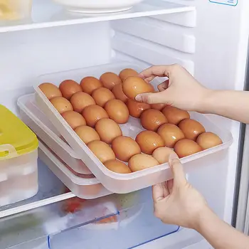 Футляр для хранения яиц, коробка для яиц, Универсальный отсек для хранения яиц, не содержащий BPA, Безопасные пластиковые принадлежности для ресторана