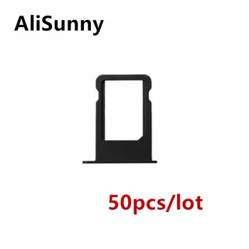 AliSunny 50шт Держатель лотка для SIM-карт для iPhone 5 5S Запасные части адаптера SIM-карты
