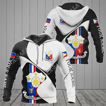 Сильный герб Филиппин, 3D принт, толстовка на молнии, мужской пуловер, толстовка с капюшоном, Джерси, спортивный костюм, верхняя одежда, пальто Повседневное