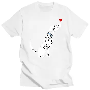 2022 Мужская футболка из 100% хлопка с круглым вырезом, футболка с принтом на заказ, милая женская футболка с далматинцем