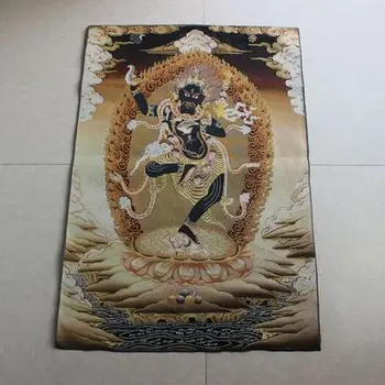 Тангка декоративная подвесная картина Манджушри Пуса