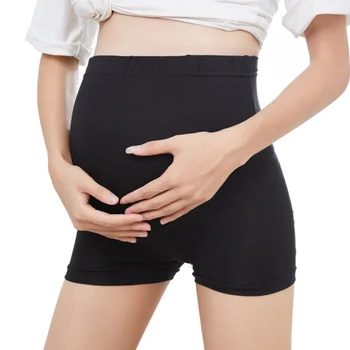 Шорты для беременных, трусики с кружевным краем и высокой талией, нижнее белье, защитные трусики для живота при беременности, Брюки, Трусы для беременных женщин