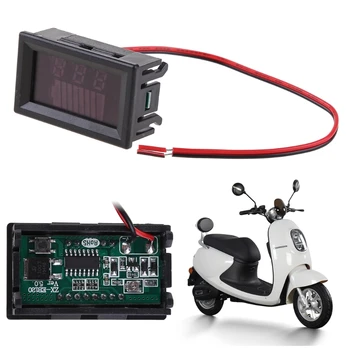 Цифровой индикатор емкости свинцово-кислотного аккумулятора постоянного тока 12 В-72 В, тестер заряда, вольтметр