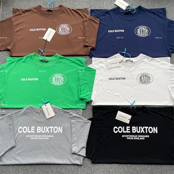 Новая футболка Cole Buxton Для Мужчин И Женщин, Негабаритные Повседневные Футболки CB, Топ, Уличная одежда