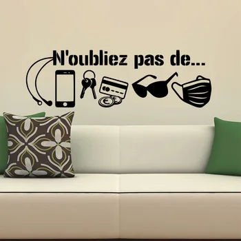 Креативная наклейка с французскими цитатами, съемная виниловая фреска, плакат для детских комнат, украшение дома своими руками, декор для домашней вечеринки, обои