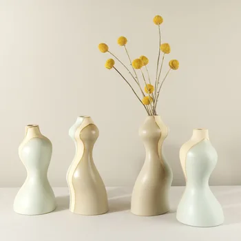 2 шт. Керамические вазы в стиле ретро, украшения для дома, гостиной отеля