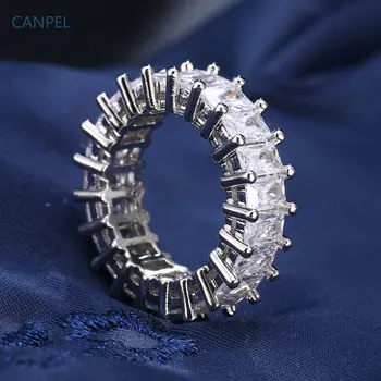 Модное Роскошное дизайнерское заявление, Очаровательное кольцо с кубическим цирконием, Изящные ювелирные изделия, подарочные кольца в современном стиле для женщин, Бесплатная доставка