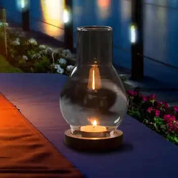 Подсвечник, фонарь, абажур со стеклянным абажуром, Настольная лампа