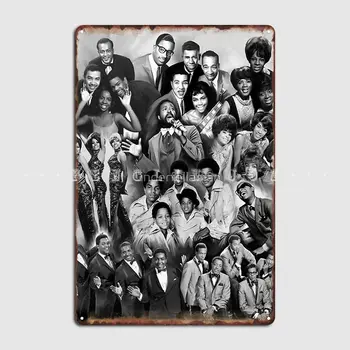 Лучшее из Motown 2 Металлическая вывеска Кинотеатр Гараж Пещера Паб Дизайн Живопись Декор Жестяные вывески Плакаты