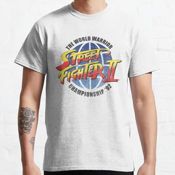 Футболка Street Fighter Champion, облегающие футболки для мужчин, футболки для мужчин, хлопковая футболка для мальчика, летний топ