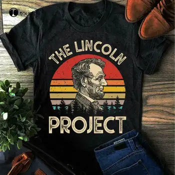 Ретро-футболка Lincoln Project Thank You Save The Usa, унисекс, белые футболки для мальчиков