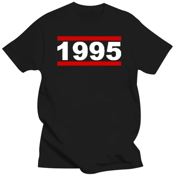 Мужская футболка с персонажем 1995 года, хлопок, S-XXXL, мужская модная весенне-осенняя официальная рубашка