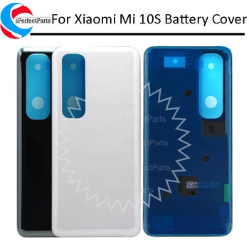 Оригинал для Xiaomi Mi 10s Задняя крышка батарейного отсека Задняя стеклянная крышка корпуса для Xiaomi 10s Задняя крышка корпуса
