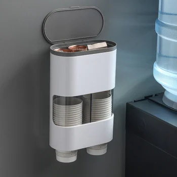 Одноразовый подстаканник, автоматическая вытяжка для чашек, держатель для бумажных стаканов, настенный диспенсер для воды, стойка для хранения стаканов для воды