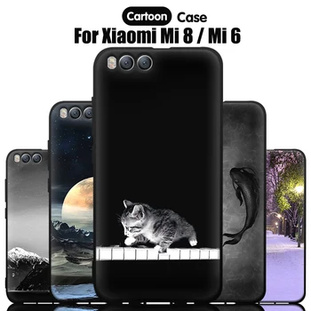 Чжурчжэньский Силиконовый Чехол Для Телефона Xiaomi Mi 8 Case Mi8 С Милым Мультяшным Принтом, Мягкая Задняя крышка из Тпу Для Xiaomi Mi 8 Case Xiomi Mi 6 Mi6