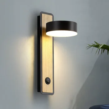 moonlux 5 Вт, Вращающийся Настенный светильник для спальни в скандинавском стиле, Ночник для гостиной, Декоративное Освещение лестницы