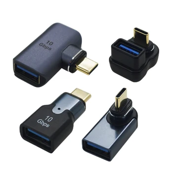 Магнитный адаптер OTG USB A-адаптер зарядного устройства Type C для Macbook Air Pro 10 ГБ для быстрой передачи данных, конвертер для ноутбука