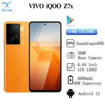 Новый Оригинальный VIVO iQOO Z7x 5G Snapdragon695 50MP 6000 мАч 80 Вт Super Charge 6,54 